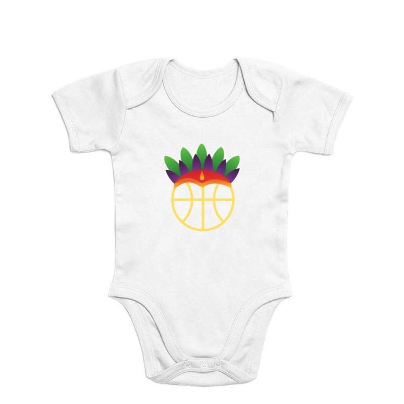 Body basketball pour Bébé Fille ou Garçon basketteurs basketteuses avec visuel Amazon coiffe de tribu sur un ballon de Basket Ball Grenouillère pour basketteur ou basketteuse Tailles 3/6 mois, 6/12 mois, 12/18 mois, 18/23 mois