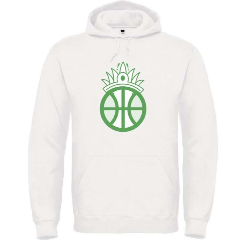 Hoodie basketball Blanc pour Homme basketteur avec visuel amazon coiffe chef de tribu Basket Ball Hoodies pour basketteurs Taille XS S M L XL 2XL 3XL 4XL 5XL Existe aussi en Sweat shirt Bleu Marine et en Noir