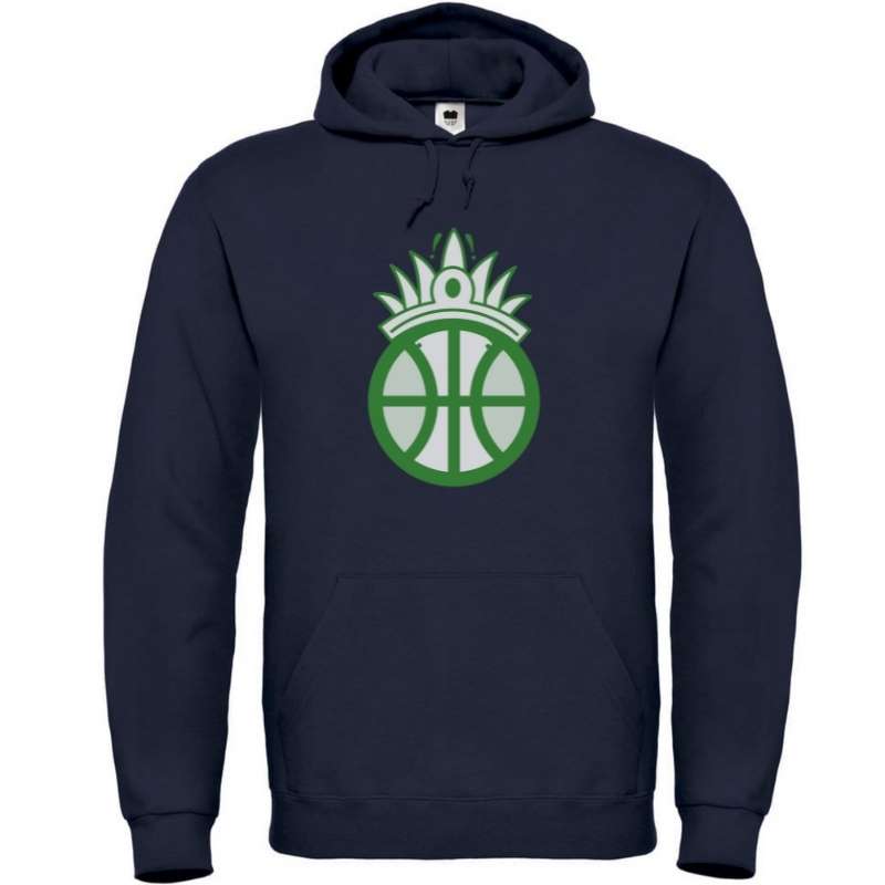 Hoodie basketball Bleu Marine pour Femme basketteuse avec visuel amazon coiffe chef de tribu Basket Ball Hoodies pour basketteuses Taille XS S M L XL 2XL 3XL 4XL 5XL Existe aussi en Sweat shirt Noir et en Blanc