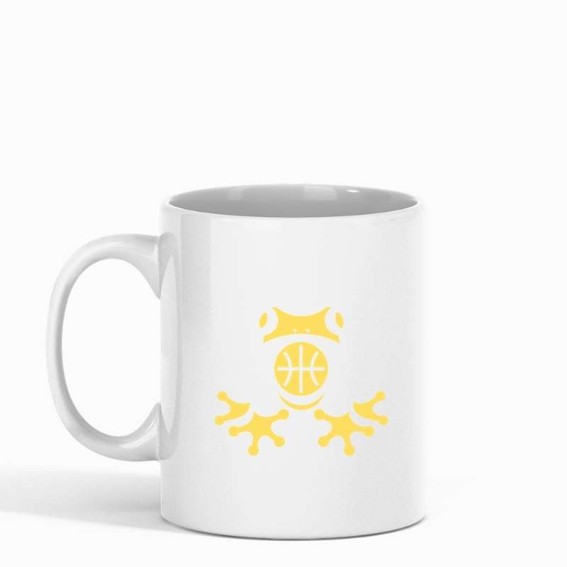 Mug basketball pour Homme ou Femme et Fille ou Garçon basketteurs et basketteuses avec visuel amazon symbole grenouille sauvage et un ballon de Basket Ball Mugs pour basketteur ou basketteuse Taille unique