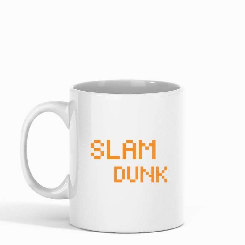 Mug basket ball Geek Homme ou Femme et Fille ou Garçon pour basketteur ou basketteuse gamer avec visuel design pixels slam dunk jeu video orange Mug BasketBall Hommes ou Femmes et Filles ou Garçons basketteurs et basketteuses Taille unique