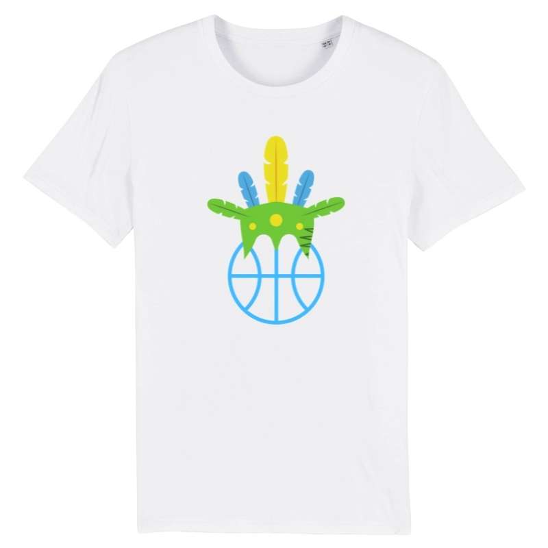 T shirt blanc avec visuel amazon coiffe de chef Basket Ball Tee Shirt pour Homme basketteur Taille XS S M L XL 2XL 3XL 4XL 5XL