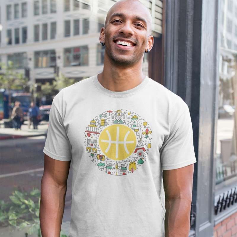 t shirt de basket ball