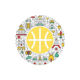 design de tshirts Paris basket sur fond blanc pour homme design visuel ville Paris Illustration icones BasketBall art TeeShirt Hommes basketteurs Taille XS S M L XL 2XL 3XL 4XL 5XL