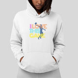 Hoodie basket Vintage Blanc avec illustration lettrage I Love This Game Style Retro sur mannequin Fille Sweat Shirt Femme basketteuse Tailles XS S M L XL 2XL 3XL 4XL 5XL existe aussi en bleu marine et en Noir