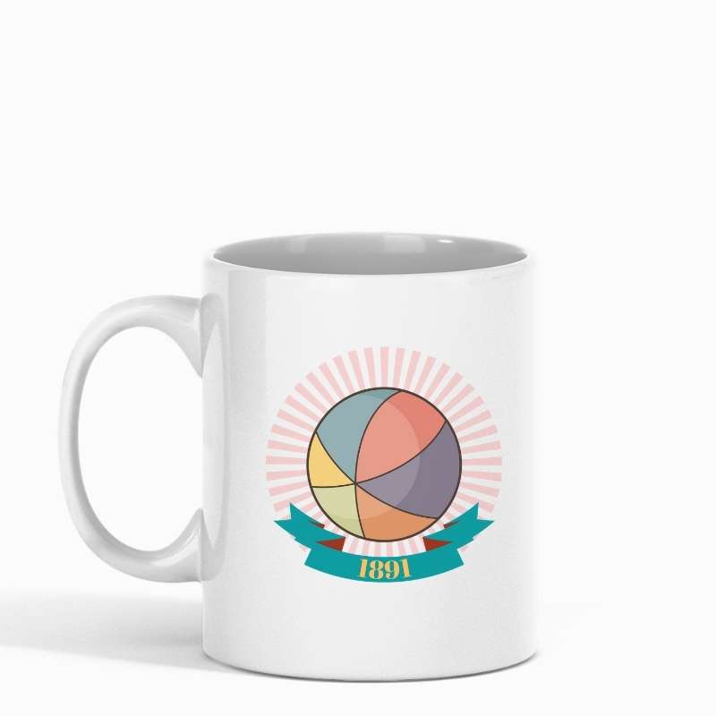 Mug basketball pour Homme ou Femme et Fille ou Garçon basketteurs et basketteuses avec visuel Colorblocks Ballon de Basket Ball Mugs pour basketteur ou basketteuse Taille unique 