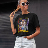 T-shirt basketball NBA Carmelo Anthony Noir Femme pour basketteuse avec visuel design montage Photos du joueur TeeShirt Basket Ball pour Femmes basketteuses Taille S M L XL 2XL 3XL existe aussi en blanc et bleu marine