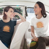Teeshirts de BasketBall visuels design Ballon de Basket Ball Orange Vintage 1891 porté par mannequins filles T-Shirts Femmes basketteuses modèles Noir Bleu marine Blanc Taille S M L XL 2XL 3XL