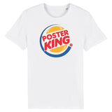 Tshirt basketball Blanc Humour pour homme basketteur avec visuel design Parodie du logo Burger King détourné en Poster King TeeShirt humouristique Hommes basketteurs Taille  XS M L XL 2XL 3XL 4XL 5XL