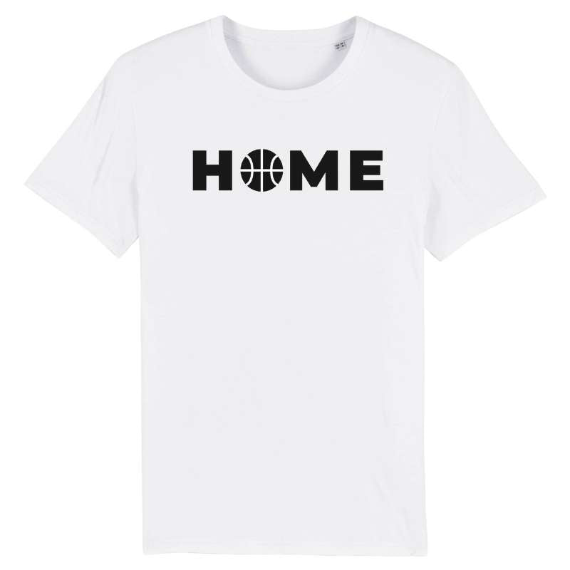Tshirt basketball Blanc Homme pour basketteur avec visuel design Basket Ball Home Lifestyle TeeShirt pour Hommes basketteurs Taille XS M L XL 2XL 3XL 4XL 5XL noir bleu marine