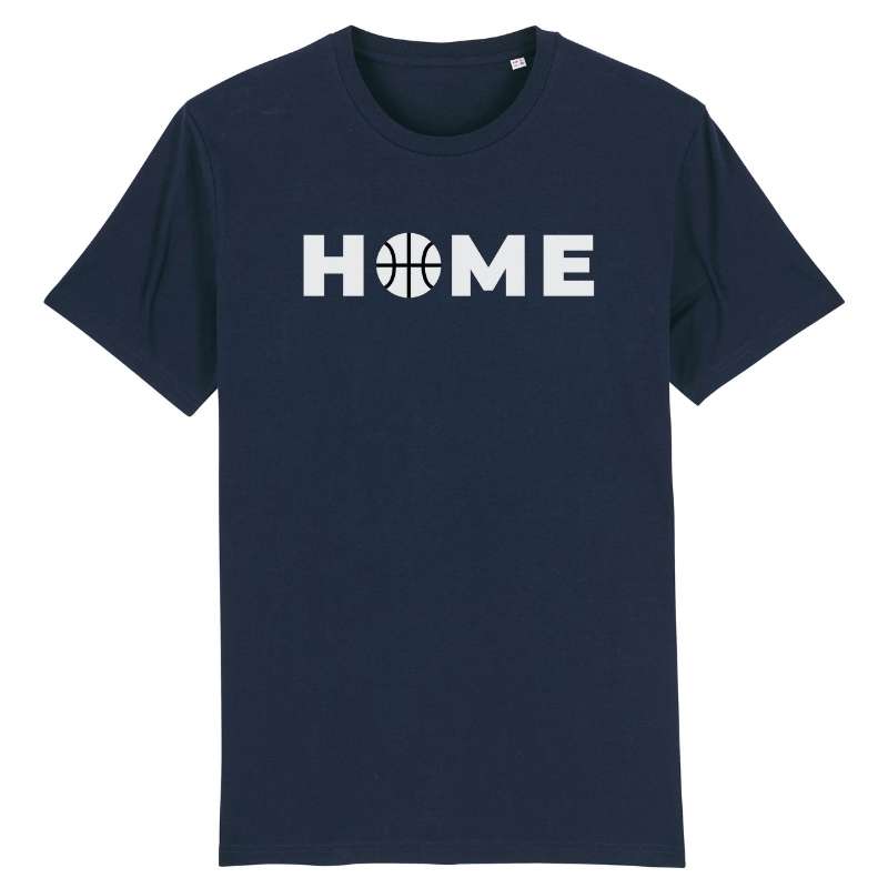 Tshirt basketball Bleu Marine Homme pour basketteur avec visuel design Basket Ball Home Lifestyle TeeShirt pour Hommes basketteurs Taille XS M L XL 2XL 3XL 4XL 5XL blanc noir