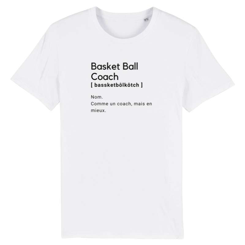 Teeshirt Basketball Coach | T-shirt Homme pour entraineur de Basket