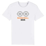 Tshirt basket ball Blanc homme pour basketteur avec visuel design BasketBall Geek TeeShirt Hommes basketteurs Taille XS S M L XL 2XL 3XL 4XL 5XL Bleu marine Noir