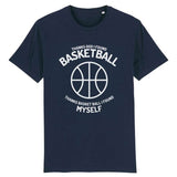 T shirt basketball Saved My Life Bleu Marine Homme pour basketteur avec visuel design pour Hommes basketteurs Taille XS M L XL 2XL 3XL 4XL 5XL aussi en noir blanc
