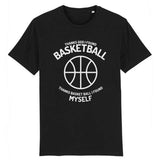 T shirt basketball Saved My Life Noir Homme pour basketteur avec visuel design pour Hommes basketteurs Taille XS M L XL 2XL 3XL 4XL 5XL aussi en blanc bleu marine