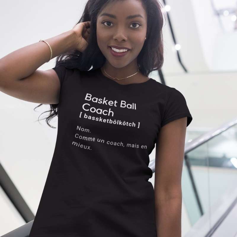 T-shirt Coach Basket-Ball - Cadeau Idéal Pour Entraîneurs Et Amateurs De Sport