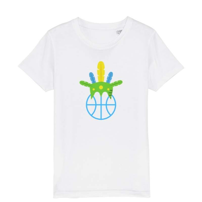 T shirt basketball Noir pour Enfant basketteuse avec visuel Amazon coiffe de chef sur un ballon de Basket Ball TeeShirts pour enfants Filles basketteuses Taille 2 ANS 4 ans 6 ans 8 ans 10 ans 12 ans existe aussi en Bleu Marine Noir