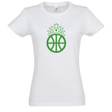 T-shirt basketball blanc pour femme basketteuse avec visuel amazon coiffe chef de tribu Basket Ball TeeShirts pour basketteuses Taille S M L XL 2XL 3XL Bleu Marine Noir