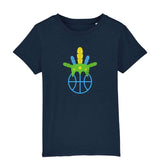 T shirt basketball Noir pour Enfant basketteur avec visuel Amazon coiffe de chef sur un ballon de Basket Ball TeeShirts pour enfants Fille basketteuse Taille 2 ANS 4 ans 6 ans 8 ans 10 ans 12 ans existe aussi en Noir et en Blanc