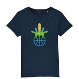 Teeshirt basketball Bleu Marine pour Enfant basketteur avec visuel Amazon coiffe de chef sur un ballon de Basket Ball TeeShirts pour enfants Garçon basketteur Taille 2 ANS 4 ans 6 ans 8 ans 10 ans 12 ans existe aussi en Blanc et Noir