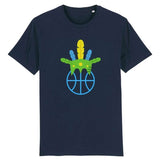 T shirt bleu marine avec visuel amazon coiffe de chef Basket Ball Tee Shirt pour Homme basketteur Taille XS S M L XL 2XL 3XL 4XL 5XL