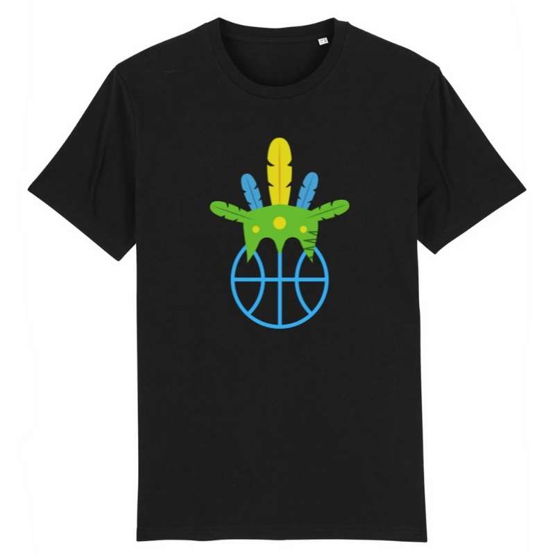 T shirt noir avec visuel amazon coiffe de chef Basket Ball Tee Shirt pour Homme basketteur Taille XS S M L XL 2XL 3XL 4XL 5XL