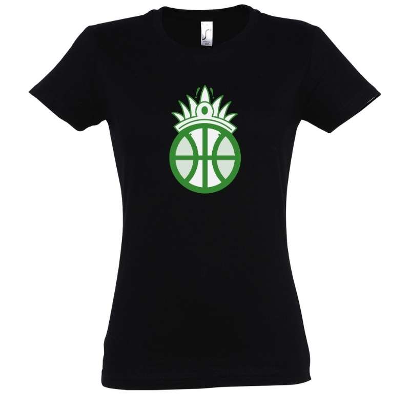 Tshirt noir pour femme avec visuel amazon coiffe chef de tribu Basket Ball TeeShirt pour basketteuse Taille S M L XL 2XL 3XL Bleu Marine Blanc