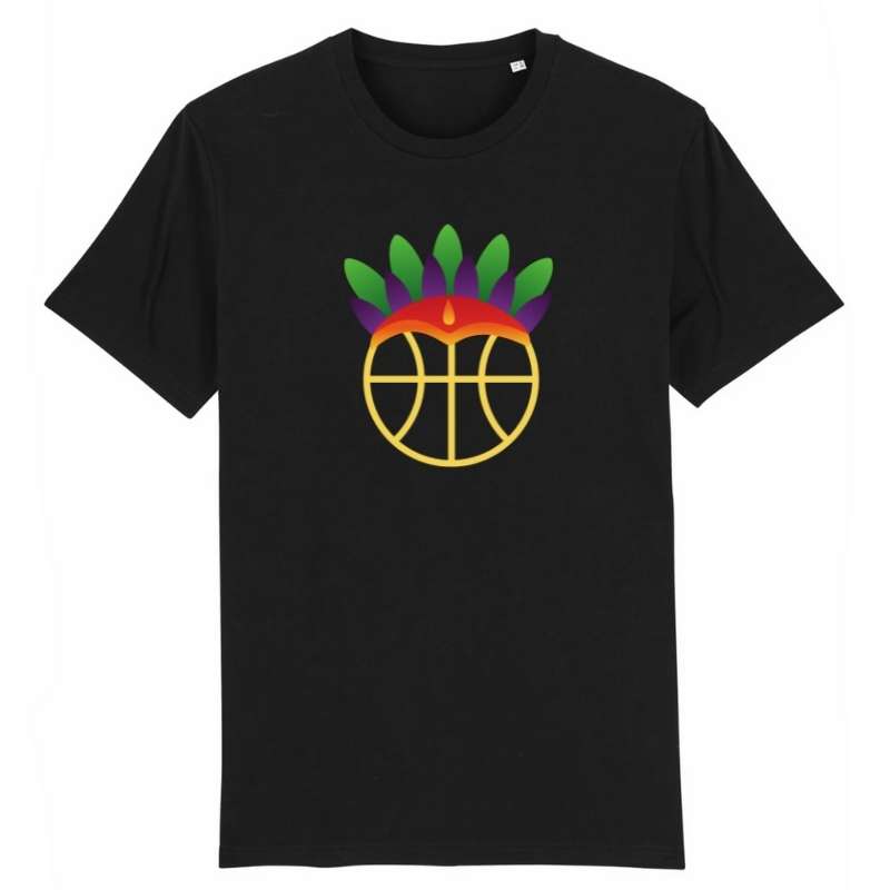 Tshirt noir avec visuel amazon design coiffe tribu Basket Ball TeeShirt Homme basketteur Taille XS S M L XL 2XL 3XL 4XL 5XL