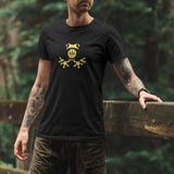 Tshirt noir visuel amazon grenouille mannequin avec tatouage BasketBall TeeShirt Homme basketteur.