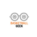 Visuel design de Teeshirt de basketball avec la phrase BasketBall Geek sur fond Blanc pour homme basktteur TeeShirts pour basketteurs