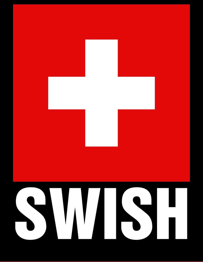 Visuel design Tshirt swish joueur ou supporter équipe nationale suisse de basket ball sur fond noir pour hommes basketteurs Patriotes TeeShirts Homme basketteur