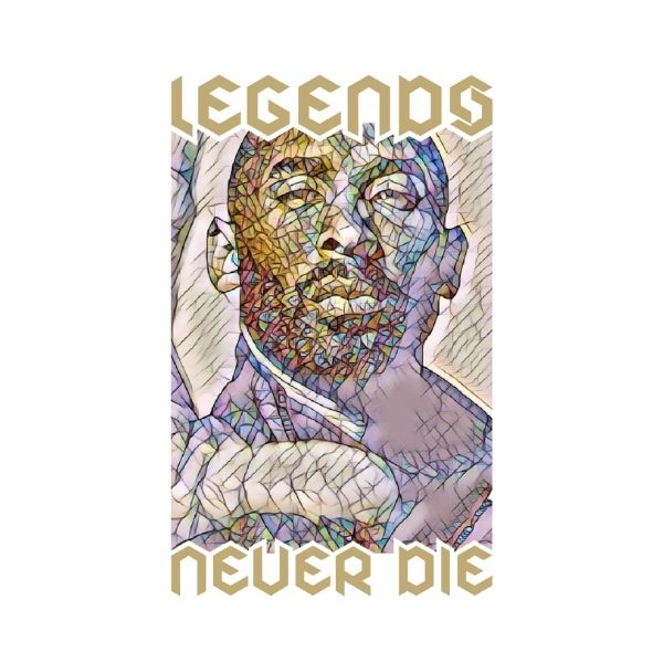 Visuel Design Hoodie Fond Blanc de basket ball modele pour Homme basketteur en Hommage à la Legende nba Kobe Bryant joueur des Lakers avec Phrase Legends Never Die Sweat Shirt Hommes basketteurs