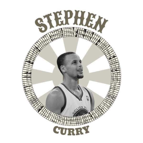 Visuel sur fond Blanc design Sweatshirt de basket ball avec la Photo du joueur de Basketball Stephen Curry Le CHEF Portrait et Ecriture style Western pour Femme basketteuse beaux Hoodies pour basketteuses