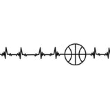 Visuel sur fond Blanc design Teeshirt de basket ball Lifestyle Battement De Coeur pour homme basketteur beaux TeeShirts pour basketteurs