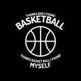 Visuel sur fond Noir design Teeshirt Basketball Saved My Life Femme Lifestyle avec écrit la phrase Home basketteuse beaux TeeShirts pour basketteuses