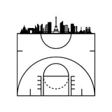 tshirt basket Paris Homme avec design visuel de carte de la ville sur fond blanc BasketBall TeeShirt Hommes basketteurs