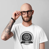 tshirt basket vintage 1891 modele noir mannequin homme design original BasketBall Tee Shirt Hommes basketteur Taille XS S M L XL 2XL 3XL 4XL 5XL Bleu Marine Noir